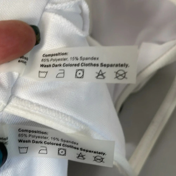 ZAFUL NWT White Ribbed Bikini Set Cutout Padded Tank Top Cheeky Bottoms Size 8 - Picture 5 of 6